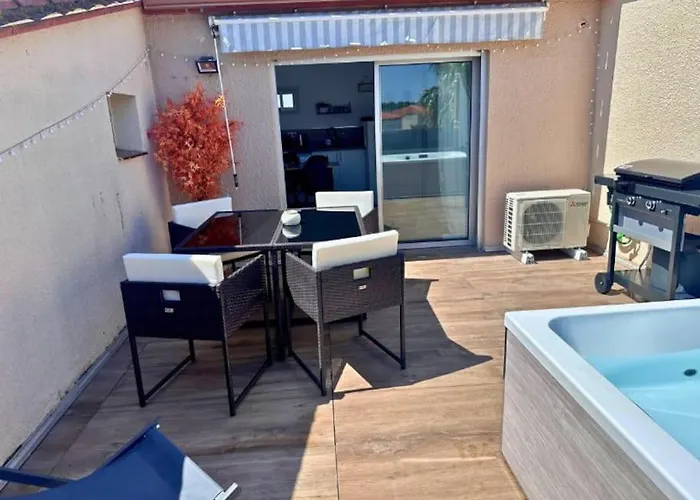 Sérénité - Superbe Terrasse Et Jacuzzi ! Appartamento Canet-en-Roussillon